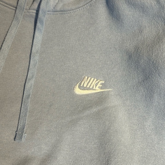 Light Blue Nike Club Fleece Pullover Hoodie - Women’s S - Picture 3 of 5